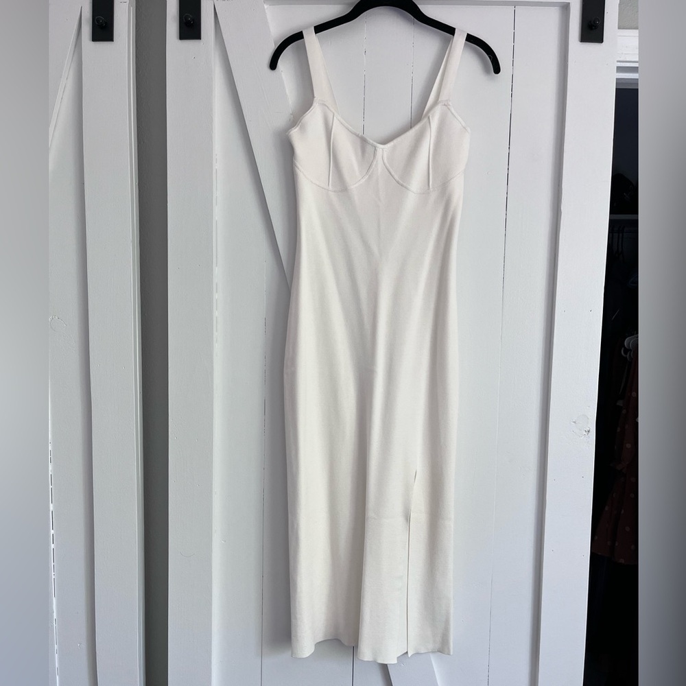 Fitted Midi Sweater Dress